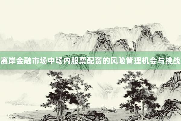 离岸金融市场中场内股票配资的风险管理机会与挑战