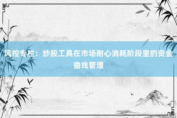 风控专栏：炒股工具在市场耐心消耗阶段里的资金曲线管理