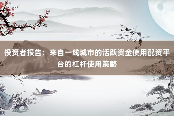 投资者报告：来自一线城市的活跃资金使用配资平台的杠杆使用策略
