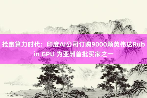 抢跑算力时代：印度AI公司订购9000颗英伟达Rubin GPU 为亚洲首批买家之一
