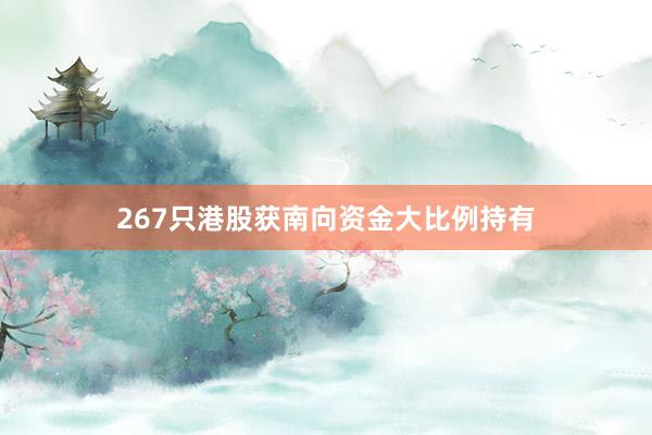 267只港股获南向资金大比例持有