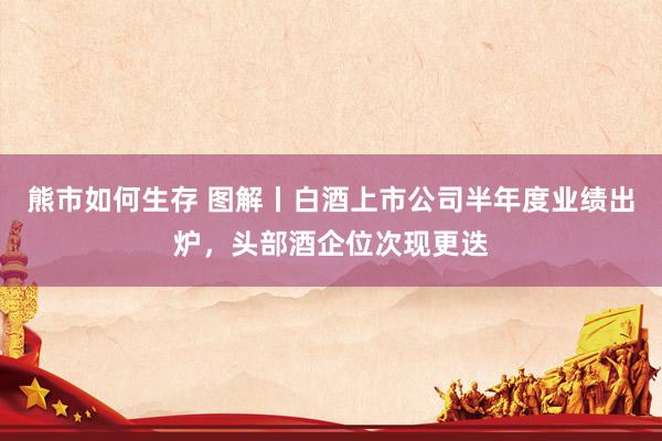 熊市如何生存 图解丨白酒上市公司半年度业绩出炉，头部酒企位次现更迭