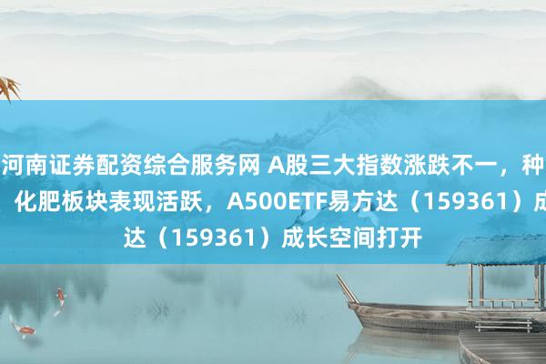 河南证券配资综合服务网 A股三大指数涨跌不一，种植业与林业、化肥板块表现活跃，A500ETF易方达（159361）成长空间打开