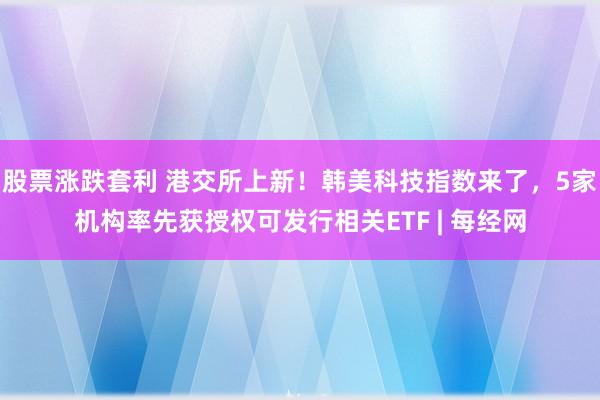 股票涨跌套利 港交所上新！韩美科技指数来了，5家机构率先获授权可发行相关ETF | 每经网