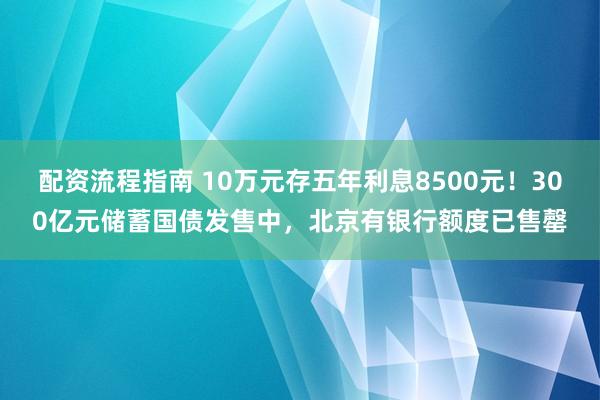 配资流程指南 10万元存五年利息8500元！300亿元储蓄国债发售中，北京有银行额度已售罄